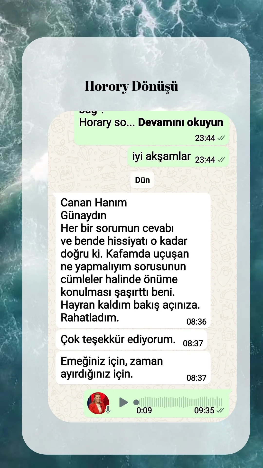 Danışan Dönüşü